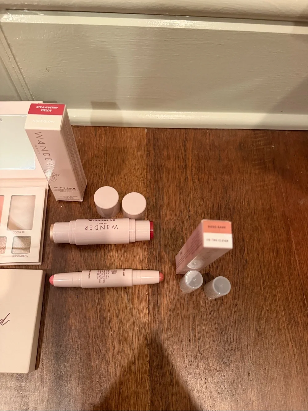 Wander Beauty Sunkissed Face Palette & Blush Stick Duo and lippy